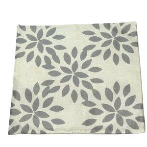 Unbranded 1 Pillowcase Cover Beige Grey Leaf Pattern Handmade Zip Closure Home